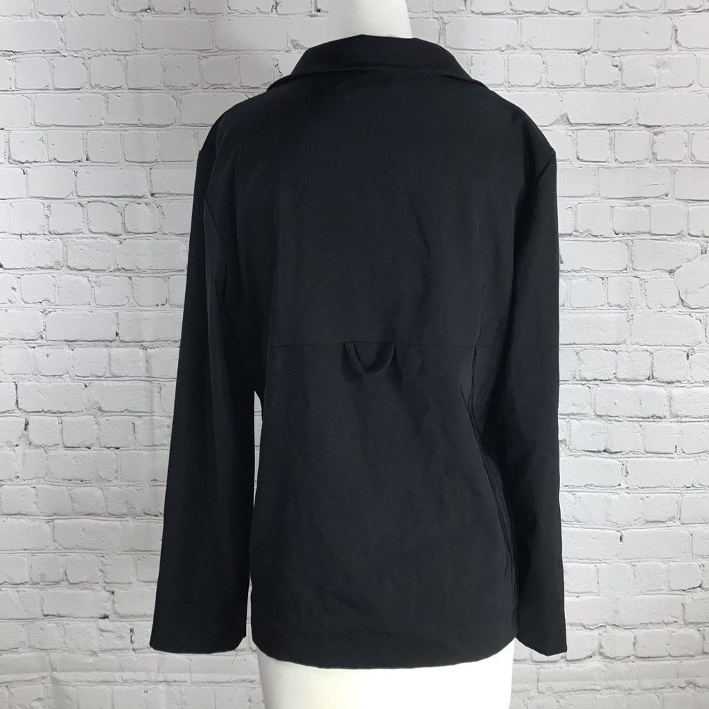 Petites by Inclinations Women’s Black Button Down Blazer - Size Medium Petite - Picture 4 of 6